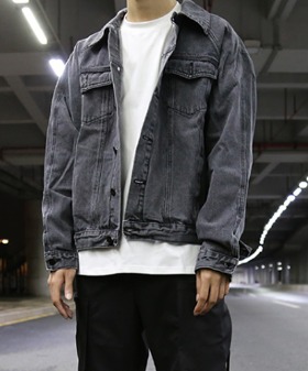 20 high street denim jacket-1 (2color)