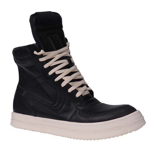 R.O high top lace-up leather shoes BK