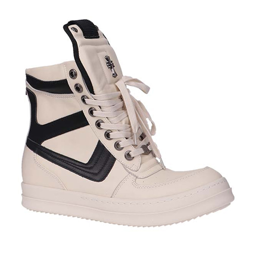 R.O high top lace-up leather shoes CH