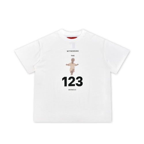 21 RRR123 레터링 루즈 캐주얼 반팔 티셔츠