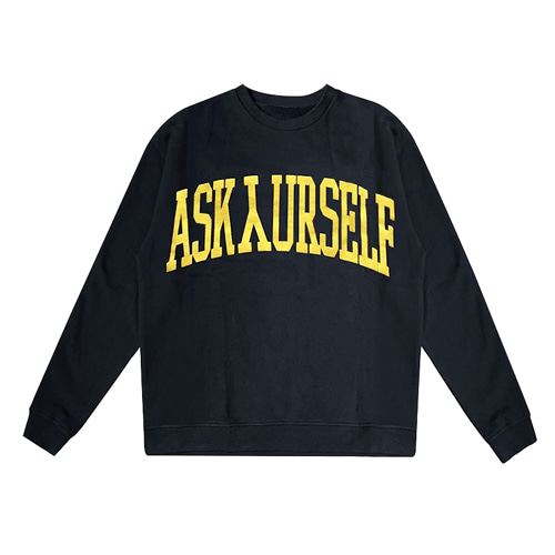 21 Askyurself 레트로 폼 라운드 티셔츠
