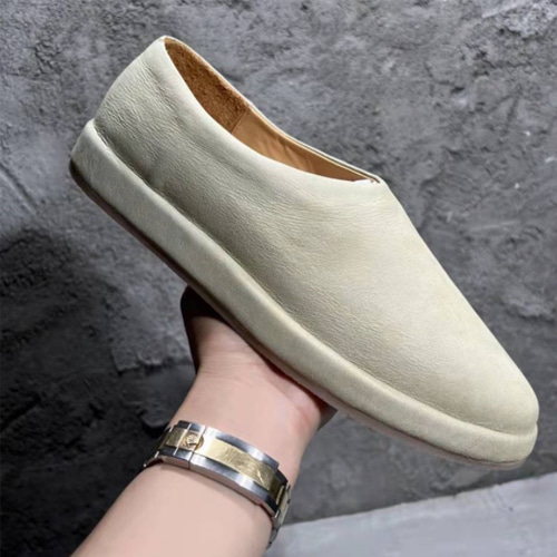 FOG leather slip-on shoes(2color)