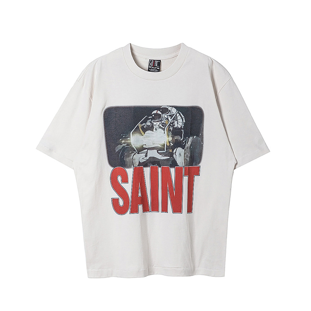 MYA Saint Michael 스트리트 패션 커플 티셔츠(one color)
