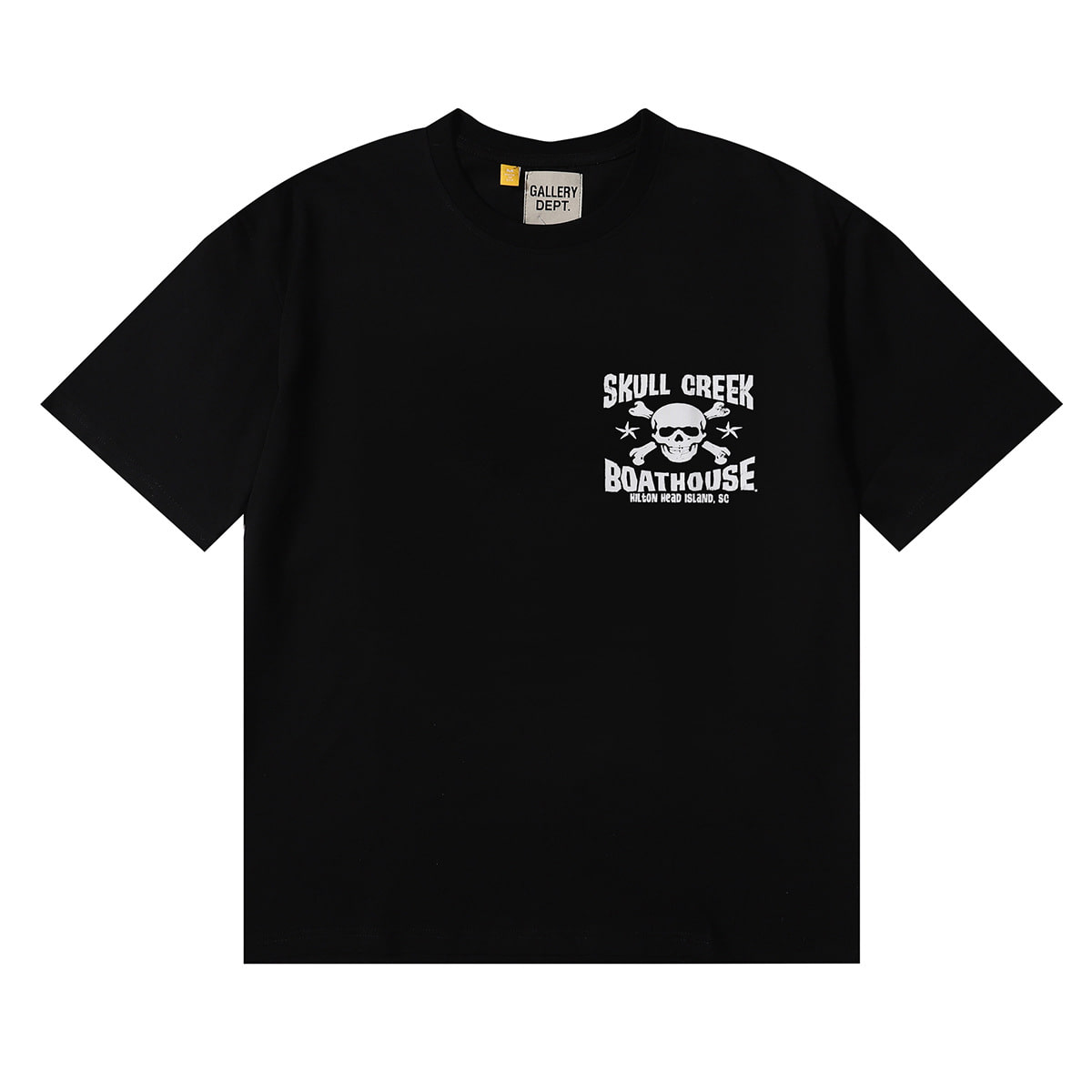 MZP GALLERY DEPT 해골 프린트 라운드 넥 티셔츠(2color)